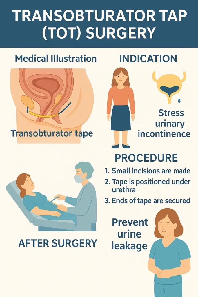 Incontinence Treatment in Delhi and Bahadurgarh transobturator tape surgery 683x1024